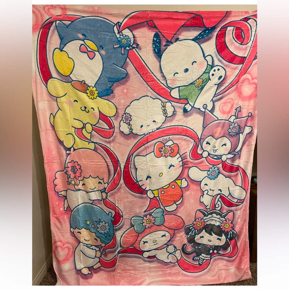 Hello kitty and friends blanket